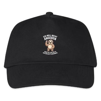  Ich Will Nicht Angeben Aber Ich Bin Heute Aus Dem - Kinder Basecap - Schwarz - Vorne