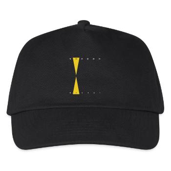 Backgammon | Reines Gold | Golden Point - Kinder Basecap - Schwarz - Vorne