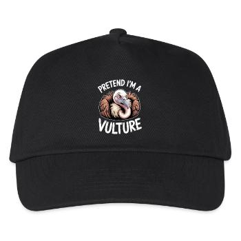Geier Sprüche Geier Lustiges Geier Geschenk - Kinder Basecap - Schwarz - Vorne