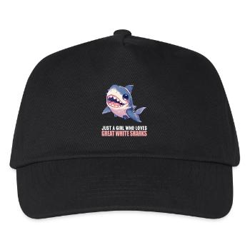 Great White Shark Great White Shark - Kids’ Baseball Cap - black - Front