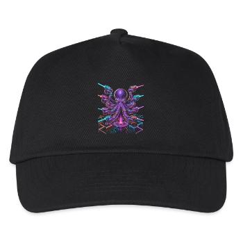 Laser Tag OKtopus - Kids’ Baseball Cap - black - Front