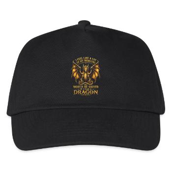 Problems Solved If I Had a Dragon - Kids’ Baseball Cap - black - Front