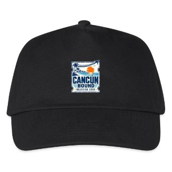 Beach Vacation Gifts, Cancun Bound Boarding Soon - Kids’ Baseball Cap - black - Front