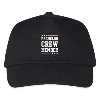 Bachelor Crew - Kinder Basecap - Schwarz - Vorne