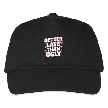 Better Late Than Ugly Make Up Diva Latecomer - Kids’ Baseball Cap - black - Front
