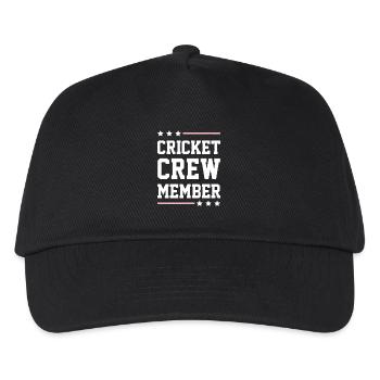 Cricket Crew - Kinder Basecap - Schwarz - Vorne