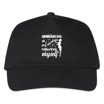 Accepter mes faux pas – me pardonner l’amour de soi - Casquette de baseball Enfant - noir - Devant