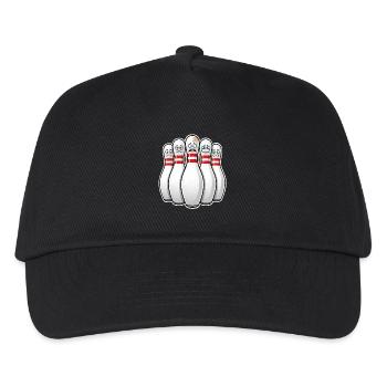 Skittles Bowling Pins - Kids’ Baseball Cap - black - Front