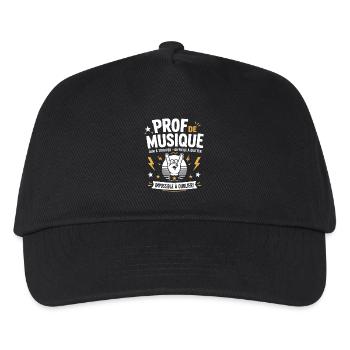 Prof de Musique Rock Inoubliable - Casquette de baseball Enfant - noir - Devant