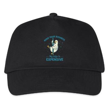Canard Pole Dance Humour Mari Femme Drôle Cadeau - Casquette de baseball Enfant - noir - Devant
