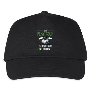 Funny Golf 3 Days A Week Sport - Kids’ Baseball Cap - black - Front