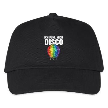 Ich fühl mich Disco - Kinder Basecap - Schwarz - Vorne