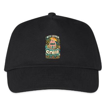 Curacao Dutch Caribbean Soul - Kinder Basecap - Schwarz - Vorne