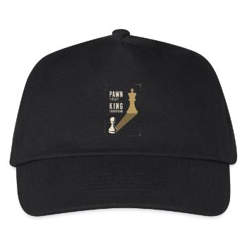 Pawn Today King Tomorrow Chess Ambition Metaphor - Kids’ Baseball Cap - black - Front