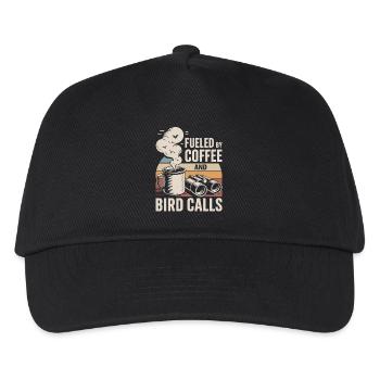 Coffee energy and bird call - Kids’ Baseball Cap - black - Front