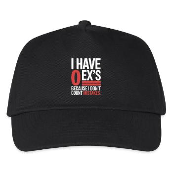 Ex-petit ami J’ai 0 ex Séparation Divorce célibataire - Casquette de baseball Enfant - noir - Devant
