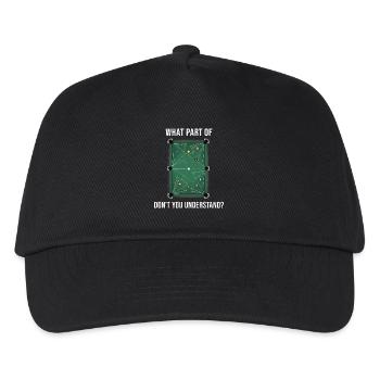 Quelle partie ne comprenez-vous pas Billard Billard - Casquette de baseball Enfant - noir - Devant