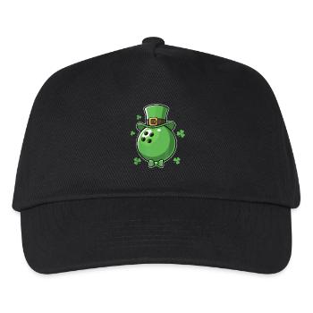 Leprechaun Bowling St. Patricks Day Hut - Kinder Basecap - Schwarz - Vorne