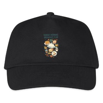 Breakfast Sunday Morning Breakfast Club Brunch - Kids’ Baseball Cap - black - Front