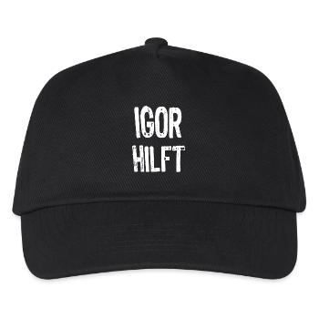 Igor aide - Casquette de baseball Enfant - noir - Devant