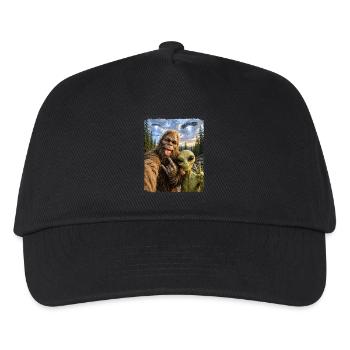 Bigfoot Alien Rocker, Rock Musik, Rock Hand, UFO - Kinder Basecap - Schwarz - Vorne