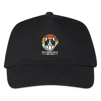 Border Collie - Kinder Basecap - Schwarz - Vorne