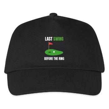 Last Swing Golf Groom - Kids’ Baseball Cap - black - Front