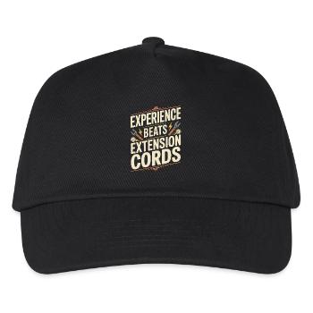 L’expérience de maître électricien l’emporte sur l’électricité - Casquette de baseball Enfant - noir - Devant
