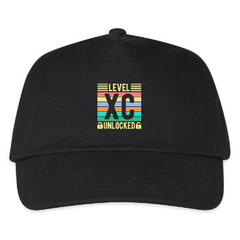 Funny XC Running Runner Gifts Unique Edition Gift - Kinder Basecap - Schwarz - Vorne