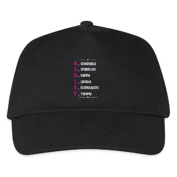 Ashley Name Gift - Kids’ Baseball Cap - black - Front