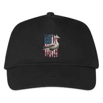 Pilgrim Goose US Pilgrim Gans - Kids’ Baseball Cap - black - Front