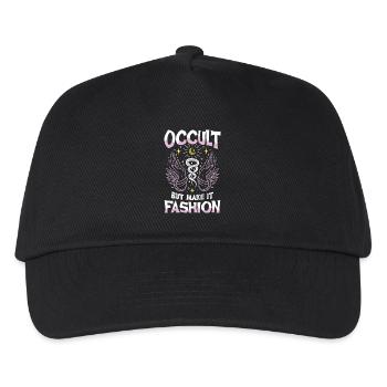  Occult But Make It Fashion Okkult Esoterik Hexe - Kinder Basecap - Schwarz - Vorne