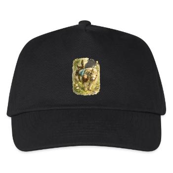Just turn the world upside down – bangs - Kids’ Baseball Cap - black - Front
