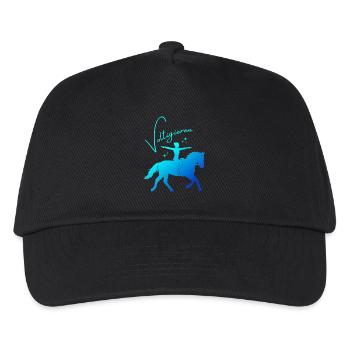 Voltigieren Grundsitz – Sport Outfit für Voltigier - Kinder Basecap - Schwarz - Vorne