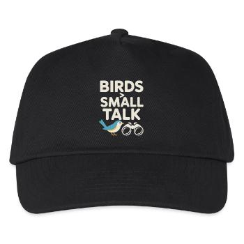 Bird talks : Une petite discussion - Casquette de baseball Enfant - noir - Devant