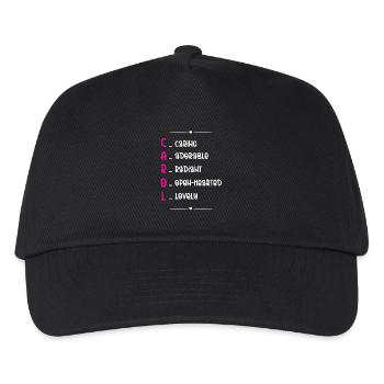 Carol Name Gedicht - Kinder Basecap - Schwarz - Vorne