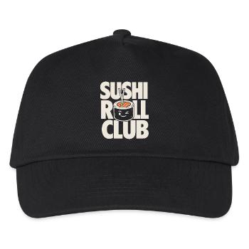 Sushi Roll Club Funny Food Design - Kids’ Baseball Cap - black - Front