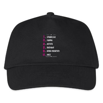 Sharon Name Poem - Kids’ Baseball Cap - black - Front
