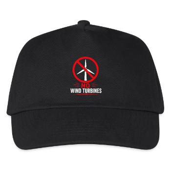 Resistance to wind turbines for farmers - Kids’ Baseball Cap - black - Front