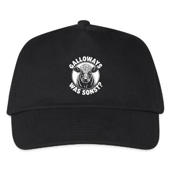 Galloway Rind - Kinder Basecap - Schwarz - Vorne
