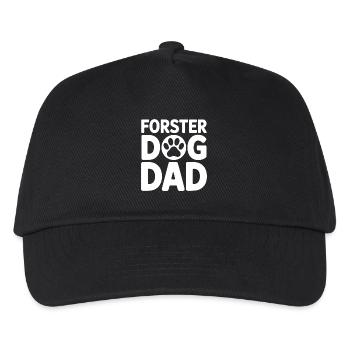 Foster Dog Dad - Dog Adopted Gift - Kids’ Baseball Cap - black - Front