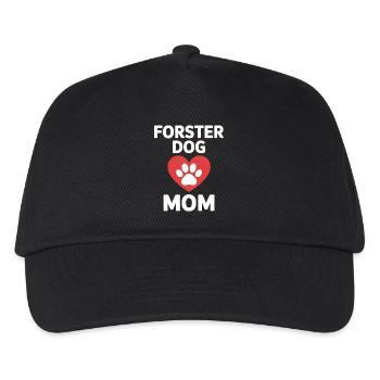 Foster Dog Mom - Dog Adopted Gift - Kids’ Baseball Cap - black - Front