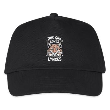 Lynx Sayings Lynx Girl Funny Lynx Gift - Kids’ Baseball Cap - black - Front