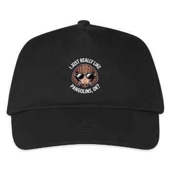 Pangolin Sayings Pine Cone Gift - Kids’ Baseball Cap - black - Front