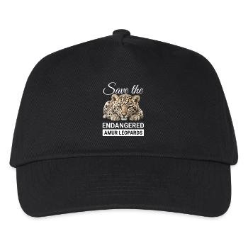 Sauver les léopards de l’Amour, une espèce en voie de disparition - Casquette de baseball Enfant - noir - Devant