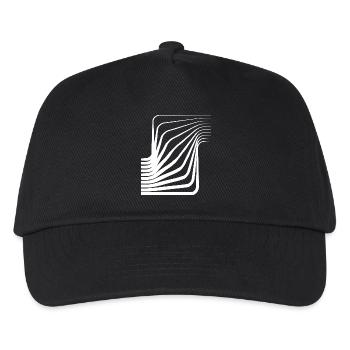 Ondes courbes monochromes - Casquette de baseball Enfant - noir - Devant