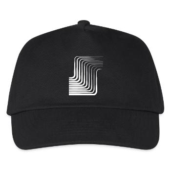 Motif monochrome à arc concentrique - Casquette de baseball Enfant - noir - Devant