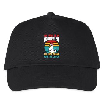 Farmer Rooster Flock Poultry Chicken - Kinder Basecap - Schwarz - Vorne