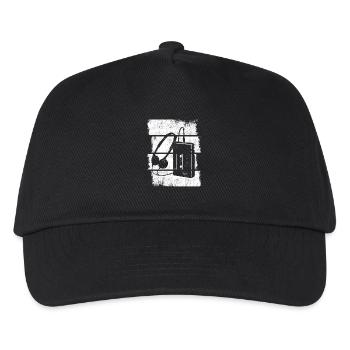 Cassette Player Drawing - Kids’ Baseball Cap - black - Front