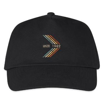 1982 Limited Edition Geburtstag Herren Damen Retro - Kinder Basecap - Schwarz - Vorne